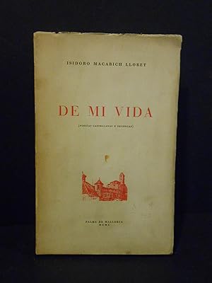 Imagen del vendedor de De mi vida (poesas castellanas e ibicencas). a la venta por Llibreria Antiquria Casals