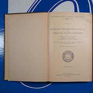 Smithsonian mathematical formulae and tables of elliptic functions.