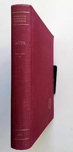 Acta ad archaeologiam et artium historiam pertinentia / Vol. 6.