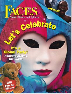 Seller image for Faces: People Places and Cultures, November/December Vol. 25 No. 3: Let?s Celebrate-It?s a Global party for sale by Never Too Many Books