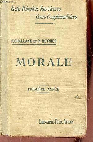Seller image for Cours de morale  l'usage des coles primaires suprieures et des cours complmentaires (1re anne). for sale by Le-Livre