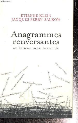 Seller image for Anagrammes renversantes ou Le sens cach du monde for sale by Le-Livre