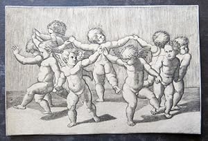 Putti in cerchio che danzano.