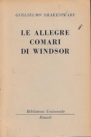 Seller image for Le allegre comari di Windsor for sale by Laboratorio del libro