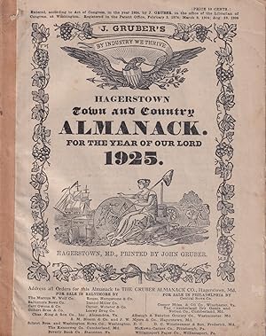 Image du vendeur pour Hagers-Town Town and Country Almanack. For the Year of Our Lord 1925 mis en vente par Kenneth Mallory Bookseller ABAA