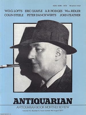 Collecting Edgar Wallace. An original article contained in a complete monthly issue of the Antiqu...