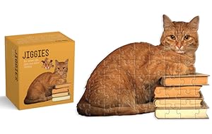 Seller image for Cat Reader Jiggie: Die-Cut 81-Piece Jigsaw Puzzle (Game) for sale by BargainBookStores