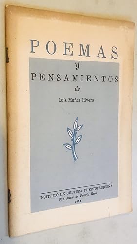 Seller image for Poesia y Pensamientos de Luis Munoz Rivera for sale by Once Upon A Time