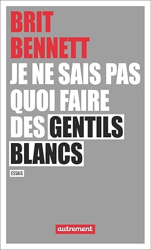 je ne sais pas quoi faire des gentils blancs ; essais