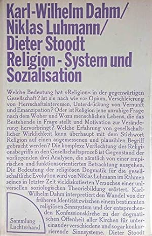 Immagine del venditore per Religion - System und Sozialisation. Reihe Theologie und Politik, Sammlung Luchterhand, venduto da nika-books, art & crafts GbR