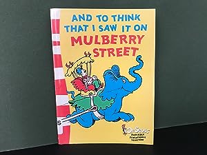 Seller image for And to Think That I Saw it on Mulberry Street for sale by Bookwood