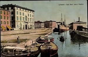 Ansichtskarte / Postkarte Livorno Toscana, Scali Novi, Lena e Cialdini