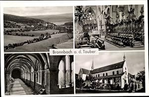 Bild des Verkufers fr Ansichtskarte / Postkarte Bronnbach Wertheim im Main Tauber Kreis, Kloster, Innenansichten zum Verkauf von akpool GmbH
