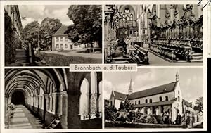 Bild des Verkufers fr Ansichtskarte / Postkarte Bronnbach Wertheim im Main Tauber Kreis, Kloster, Innenansichten zum Verkauf von akpool GmbH