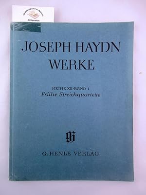Werke. Herausgegeben vom Joseph Haydn-Institut unter der Leitung von Georg Feder. Reihe XII Band ...