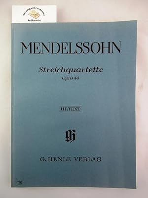 Immagine del venditore per Streichquartette opus 44. Nach den Quellen hrsg. von Ernst Herttrich . Urtext. venduto da Chiemgauer Internet Antiquariat GbR