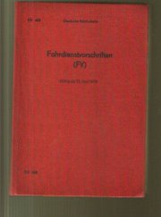 DV 408 Deutsche Reichsbahn Fahrdienstvorschriften /FV) gültig ab 15. Juni 1970