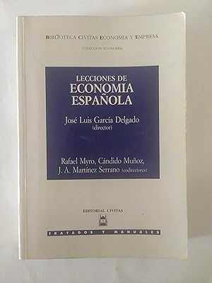 Imagen del vendedor de LECCIONES DE ECONOMA ESPAOLA a la venta por LIBRERIA CLIO