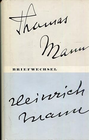 Bild des Verkufers fr Thomas Mann - Heinrich Mann. Briefwechsel 1900-1949 zum Verkauf von Versandantiquariat Brigitte Schulz