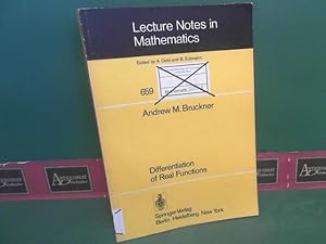 Bild des Verkufers fr Differentiation of Real Functions. (= Lecture Notes in Mathematics, Band 659). zum Verkauf von Antiquariat Deinbacher