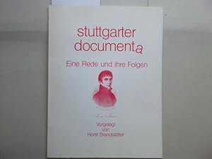 Seller image for stuttgarter documenta. Eine Rede und ihre Folgen. Vorgelegt von Horst Brandsttter. for sale by Antiquariat Heinzelmnnchen