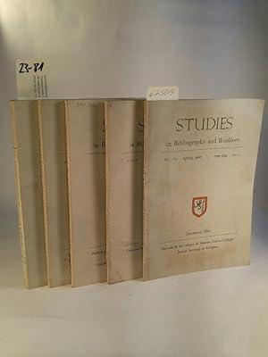 Studies in Bibliography and Booklore; Vol. IX/ 1970, Vol. VII/ 1965, Vol. IX/ 1969, Vol. VIII/ 19...