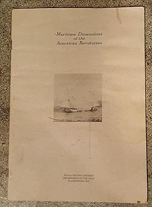 Imagen del vendedor de Maritime Dimensions of the American Revolution a la venta por Mountain Gull Trading Company