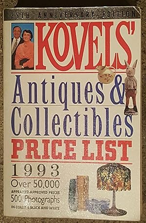 Seller image for Kovels' Antiques And Collectibles Price List #25 1993 for sale by Mountain Gull Trading Company