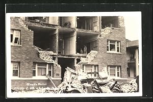 Photo Postcard Long Beach, CA, Earthquake 10.03.1933, Erdbeben
