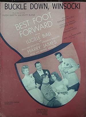 Bild des Verkufers fr Best Foot Forward Sheet Music 1943 Lucille Ball, William Gaxton zum Verkauf von AcornBooksNH