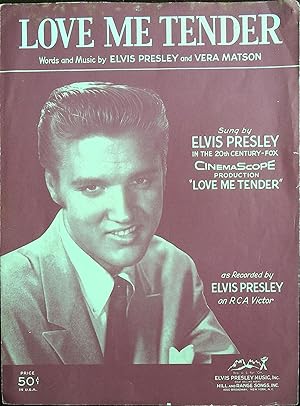 Image du vendeur pour Love Me Tender Sheet Music 1956 Elivis Presley mis en vente par AcornBooksNH