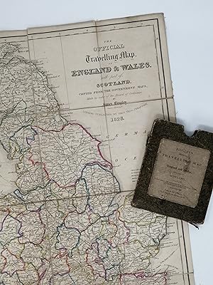 Image du vendeur pour The Official Travelling Map o England and Wales, with part of Scotland. mis en vente par ROBIN SUMMERS BOOKS LTD