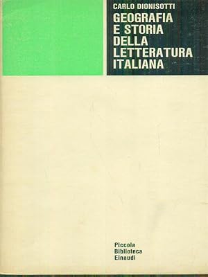 Image du vendeur pour Georgrafia e storia della letteratura italiana mis en vente par Miliardi di Parole