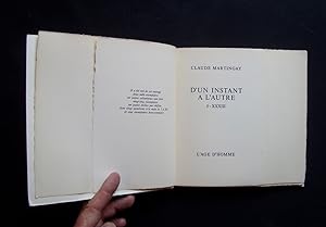 Imagen del vendedor de D'un instant  l'autre - a la venta por Le Livre  Venir