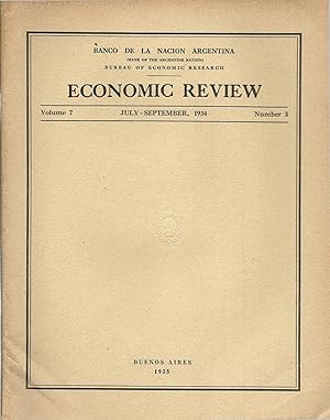 Imagen del vendedor de Economic Review. July - September, 1934, Volume 7, Number 3. a la venta por Lincbook