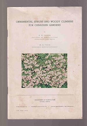 Seller image for Ornamental Shrubs and Woody Climbers for Canadian Gardens for sale by Riverwash Books (IOBA)