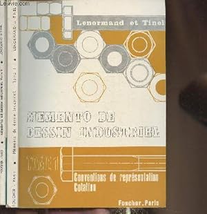 Seller image for Mmento de dessin industriel Tomes I et II (2 volumes) Conventions de reprsentation, cotation - Documentation dimensionnelle for sale by Le-Livre