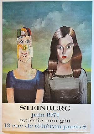 STEINBERG Juin 1971 Galerie Maeght (Lithograph Exhibition Poster)