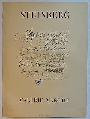 STEINBERG Galerie Maeght (Lithograph Exhibition Poster)