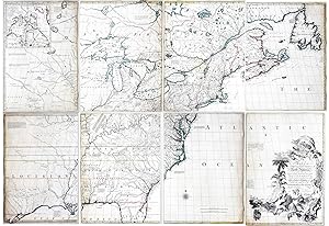 A Map of the British and French Dominions in North America, with the Roads, Distances, Limits and...