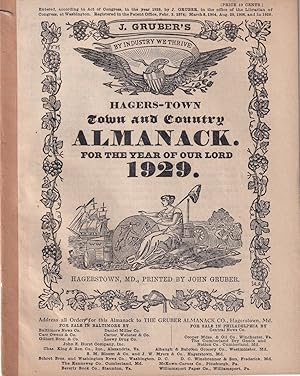 Image du vendeur pour Hagers-Town Town and Country Almanack. For the Year of Our Lord 1929 mis en vente par Kenneth Mallory Bookseller ABAA