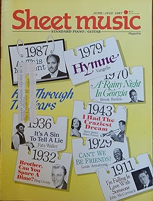 Sheet Music Magazine: June/July 1987 Volume 11 Number 5 (Standard Piano Edition)
