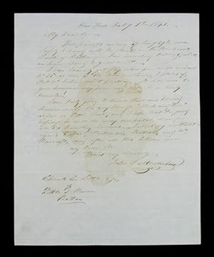 Autograph Letter Signed to Charles C. Little