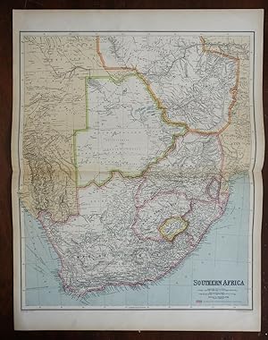 South Africa Cape Town Table Bay Orange Free State Swaziland 1914 Philip map