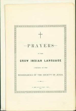 Imagen del vendedor de Prayers in the Crow Indian Language a la venta por Eureka Books