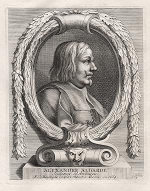 Image du vendeur pour Alexandre Algarde" - Alessandro Algardi (1598-1654) scultore sculptor Bildhauer Portrait mis en vente par Antiquariat Steffen Vlkel GmbH