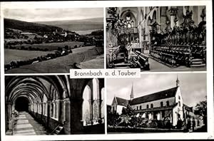 Bild des Verkufers fr Ansichtskarte / Postkarte Bronnbach Wertheim im Main Tauber Kreis, Kloster, Innenansichten zum Verkauf von akpool GmbH