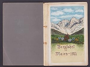 Fotoalbum 35 Fotografien Bergfahrt im Maien 1925 von V. v. Scheffel Manuskript , Ansicht Salzburg...