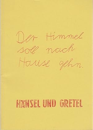 Imagen del vendedor de Programmheft Johann Kresnik HNSEL UND GRETEL Der Himmel soll nach Hause gehen Spielzeit 1995 / 96 a la venta por Programmhefte24 Schauspiel und Musiktheater der letzten 150 Jahre