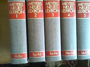 Meyers neues Lexikon in 8 Bänden. Zusammen 8 Bücher. Herausgegeben und bearbeitet von der Lexikon...